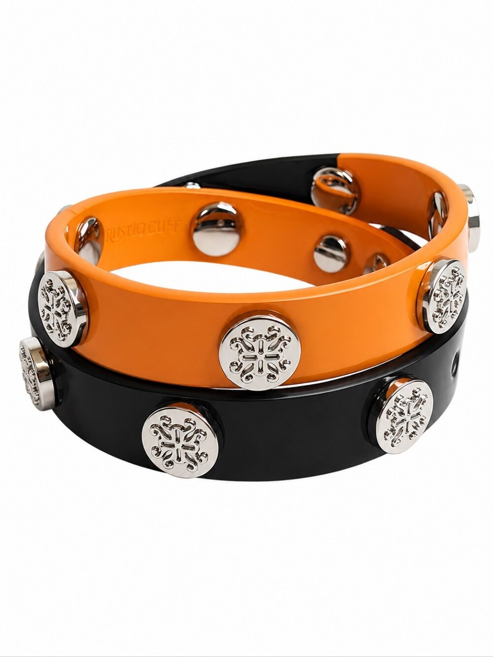 Rustic‎ Cuff Set of 2  Bracelets - Adjustable to 6.7", 7", & 7.5"